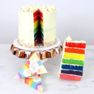 Kit coloranti pentru tort Curcubeu 7 culori, PME 1