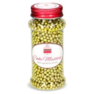 Perle din zahar aurii mici 100g, Cake Masters