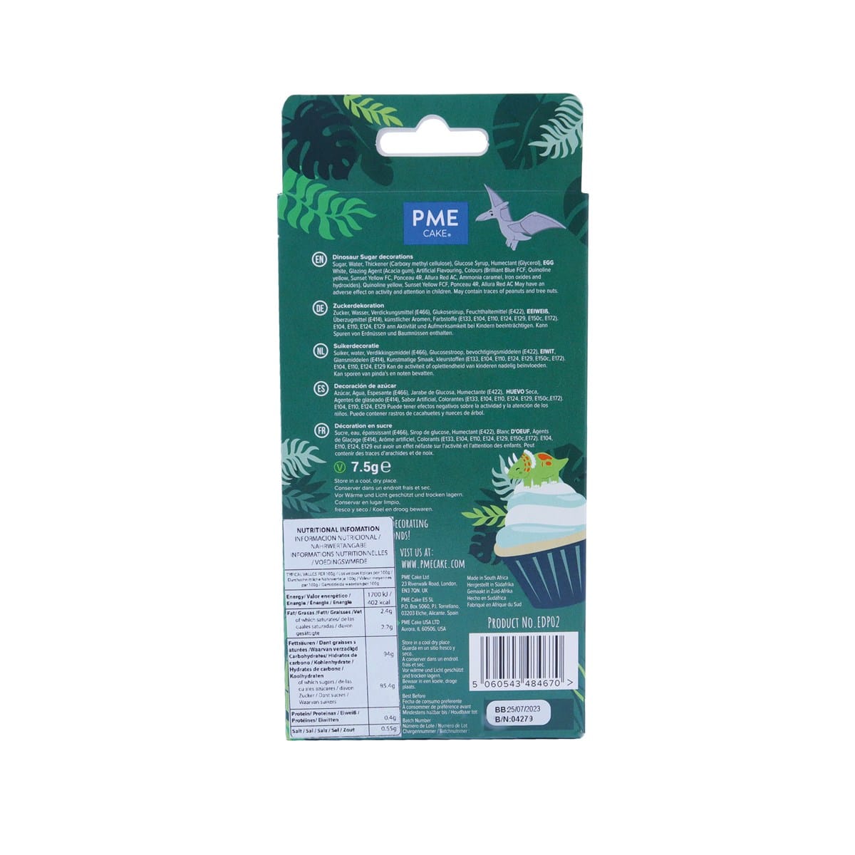 PME Set Per Decorare Cupcake: 5 Bocchette In Acciaio Inox + 10 Sac à Poche Monouso