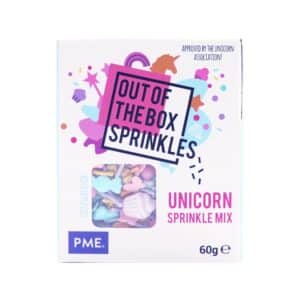 OTB04 Decoratiuni mix din zahar Unicorn 60g, Out of the box Sprinkles, PME