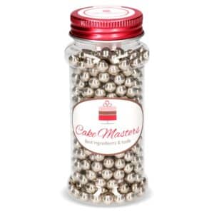 Perle din zahar argintii mare 100g, Cake Masters