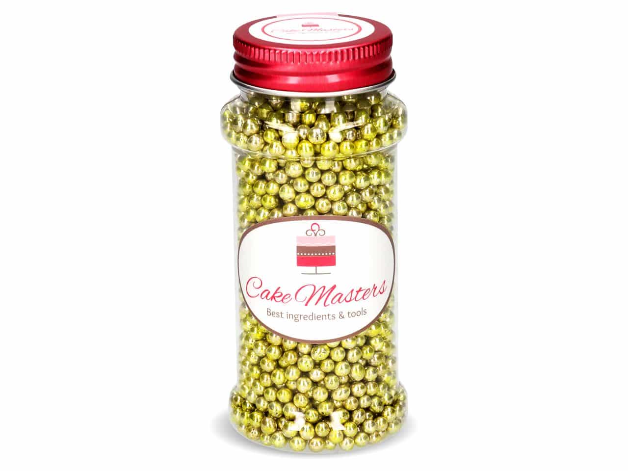 Perle din zahar aurii mici 100g, Cake Masters