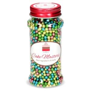 Perle din zahar, multicolor metalic 100g, Cake Masters 1