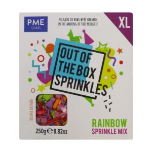 Decoratiuni mix din zahar Curcubeu 250g, Out of the box Sprinkles, PME