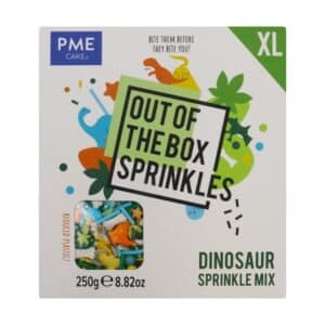 Decoratiuni mix din zahar Dinozaur XL 250g, Out of the box Sprinkles, PME OTBXL06