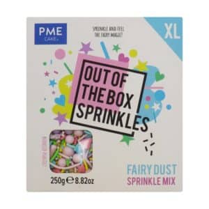 Decoratiuni mix din zahar Fairy Dust XL 250g, Out of the box Sprinkles, PME OTBXL12