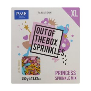 Decoratiuni mix din zahar Printesa XL 250g, Out of the box Sprinkles, PME OTBXL08