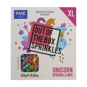 Decoratiuni mix din zahar Unicorn, XL 250g, Out of the box Sprinkles, PME OTBXL04