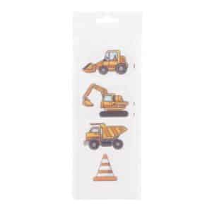 Set 16 mini topper vehicule de constructii din foi vafa, Cake Masters 2