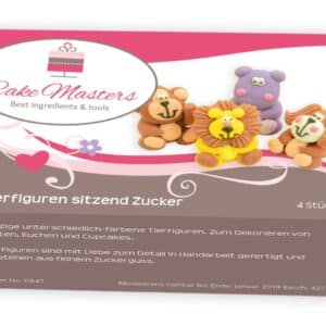 Set 4 figurine animale din zahar, Cake Masters 1