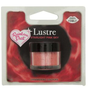 Colorant alimentar pudra lustru metalic Starlight Pink Sky 3g, Rainbow Dust