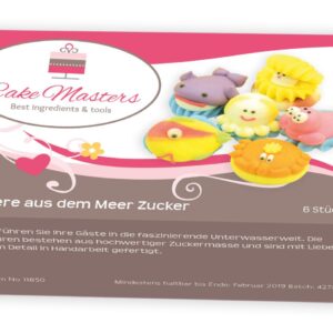 Set 6 figurine animale de mare din zahar, Cake Masters 1