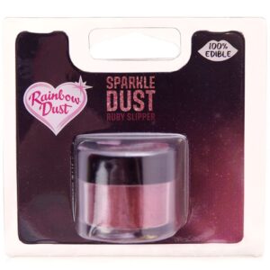 Colorant alimentar pudra lustru metalic cu slipici Ruby Slipper 3g, Rainbow Dust 1