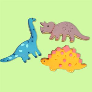 Set 3 decupatoare fondant, forme biscuiti Dinozaur, PME SCB700 2