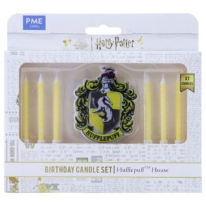 HPH114 Set 7 lumanari tort Hufflepuff, Harry Potter, PME