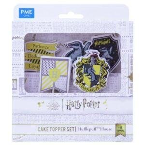 HPH225 Set 15 mini topper decorative Hufflepuff, Harry Potter, PME