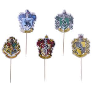 HPH226 Set 15 mini topper decorative Hogwarts Crests, Harry Potter, PME