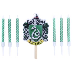 HPH112 3 Set 7 lumanari tort Slytherin, Harry Potter, PME