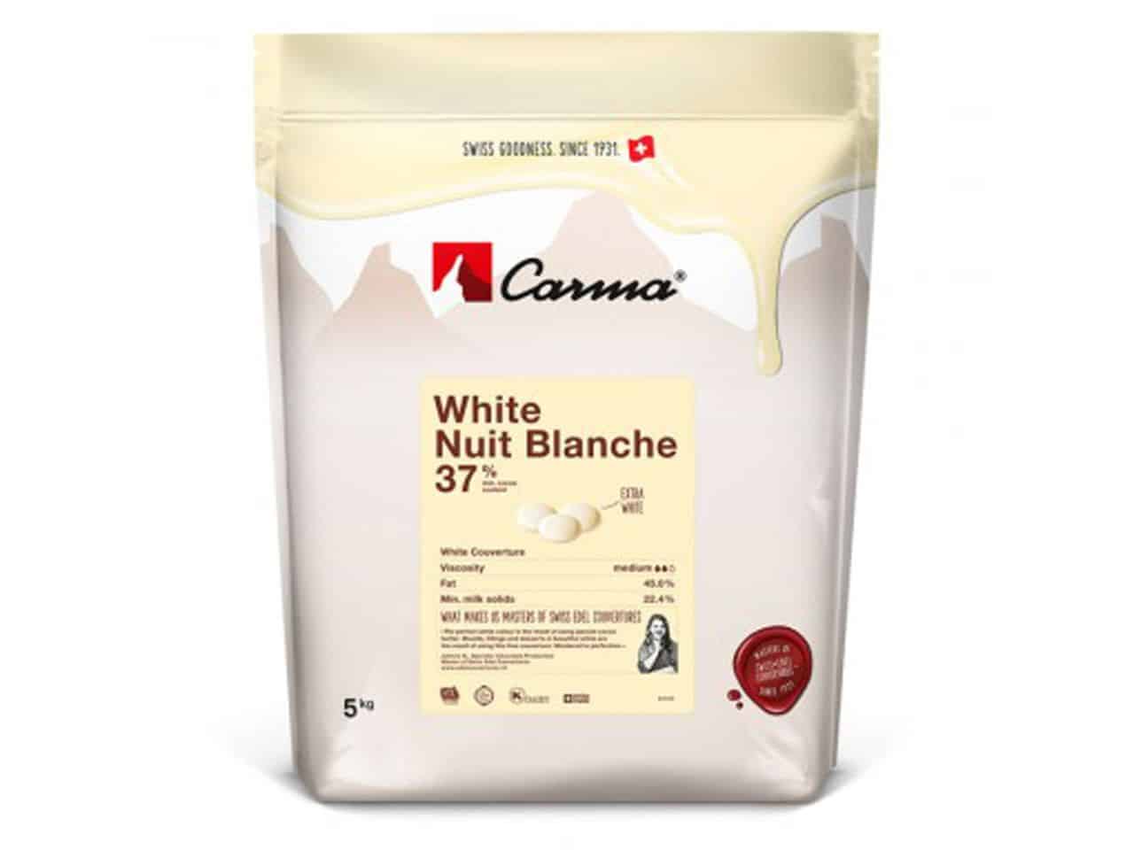 Ciocolata alba Nuit Blanche 37 % cacao, Carma 1