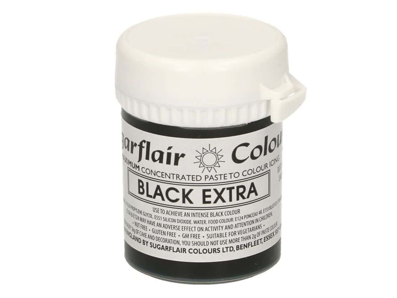 colorant alimentar pasta max concentrate extra negru sugarflair