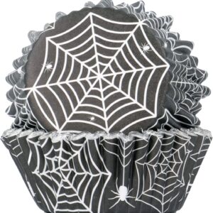 set hartii briose panze de paianjen halloween pme