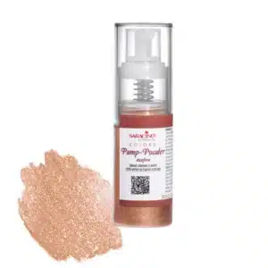 Colorant alimentar pudra spray lustru metalic bronz 10g, Saracino