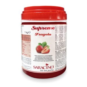 Pasta concentrata aromatizanta Supreme Capsune 1 Kg, Saracino paf008k1