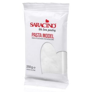 Pasta de zahar Alb pentru modelare 250g, Saracino