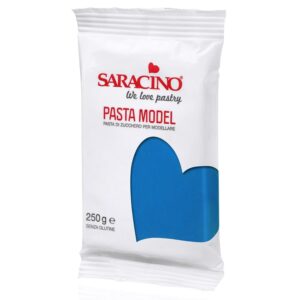 Pasta de zahar pentru modelare, albastru 250g, Saracino