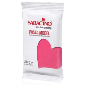 Pasta de zahar pentru modelare, fuchsia 250g, Saracino