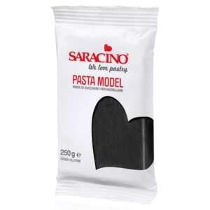 Pasta de zahar pentru modelare, negru 250g, Saracino