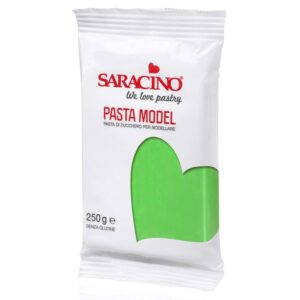 Pasta de zahar pentru modelare, verde deschis 250g, Saracino