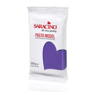 Pasta de zahar pentru modelare, violet 250g, Saracino