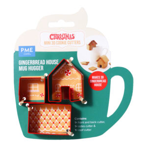 Set forme biscuiti mini casuta 3D Mug Hugger, din metal, PME CH24CCC136 001 Front