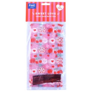 set 20 pungi pentru biscuit bomboane sweet love pme