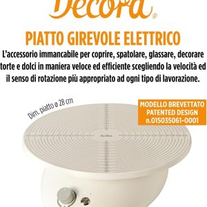 suport rotativ decor tort electric material plastic 3