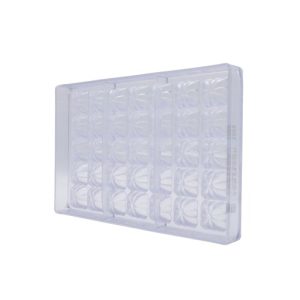 Matrita ciocolata stea pătrată, 35 cavitati, policarbonat, Chocolate World CW2057 PB