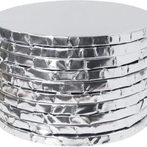 Platforma tort USOARA, rotunda argintie 25 35 cm, grosime 1.2 cm, PME 2