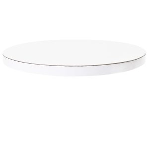 platforma tort usoara rotunda alba cu banda pe margine pme 1