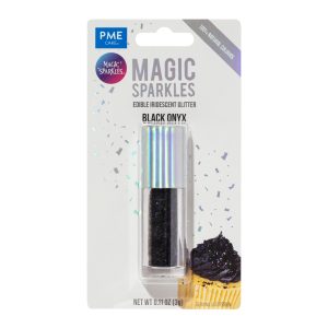 Fulgi stralucitori, sclipici iridescent comestibil Magic Sparkles Black Onyx 3g, PME