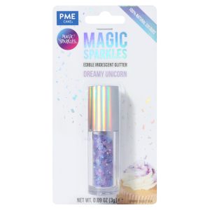 Fulgi stralucitori, sclipici iridescent comestibil Magic Sparkles Dreamy Unicorn 3g, PME
