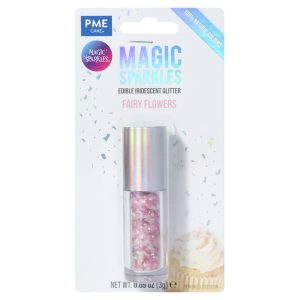 Fulgi stralucitori, sclipici iridescent comestibil Magic Sparkles Fairy Flowers 3g, PME