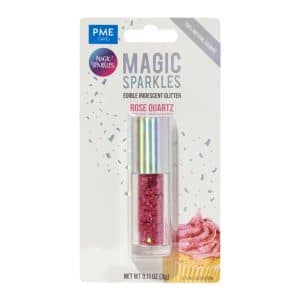 Fulgi stralucitori, sclipici iridescent comestibil Magic Sparkles Rose Quartz 3g, PME