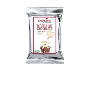 Saracino DEC001K025 Ciocolata de modelare Alb 250g, Saracino