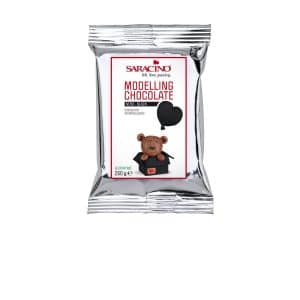 Saracino DEC011K025 Ciocolata de modelare Negru 250g, Saracino