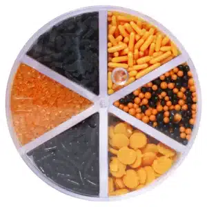 Set decor din zahar 6 in 1 Sprinkle Mix Halloween Pumpkin Patch 162g, PME HW24SX025