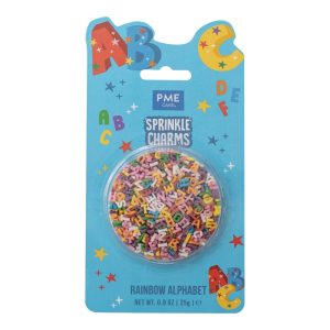 Decoratiuni mix din zahar Alfabetul multicolor Sprinkles Charms 25g, PME