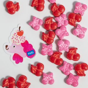 Decoratiuni mix din zahar Cireșe dulci Sprinkles Charms 25g, PME 1