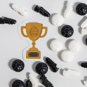 Decoratiuni mix din zahar Fotbal Mania Sprinkles Charms 25g, PME 1