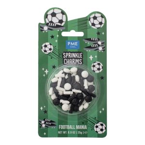 Decoratiuni mix din zahar Fotbal Mania Sprinkles Charms 25g, PME